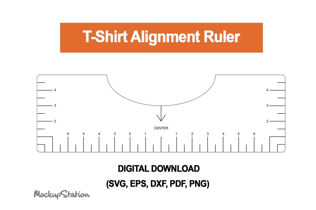 Tshirt Ruler SVG T shirt Alignment Tool Grafik Von Mockup Station Creative Fabrica