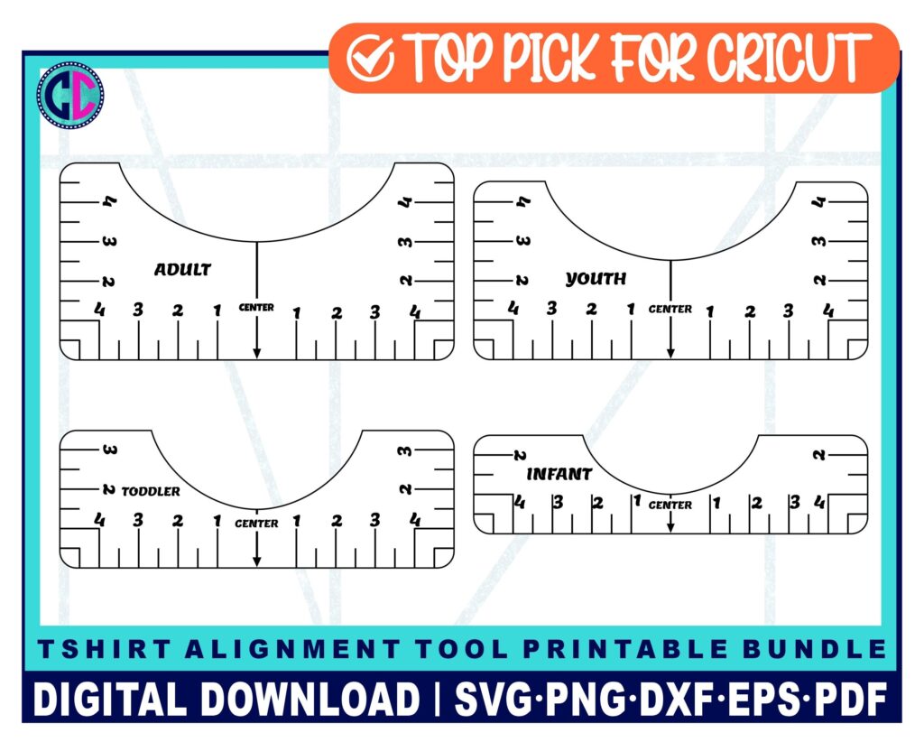 Tshirt Ruler SVG Tshirt Alignment Tool Ruler Alignment Tool Ruler Printable Tshirt Ruler Alignment Tool Svg Printable Alignment