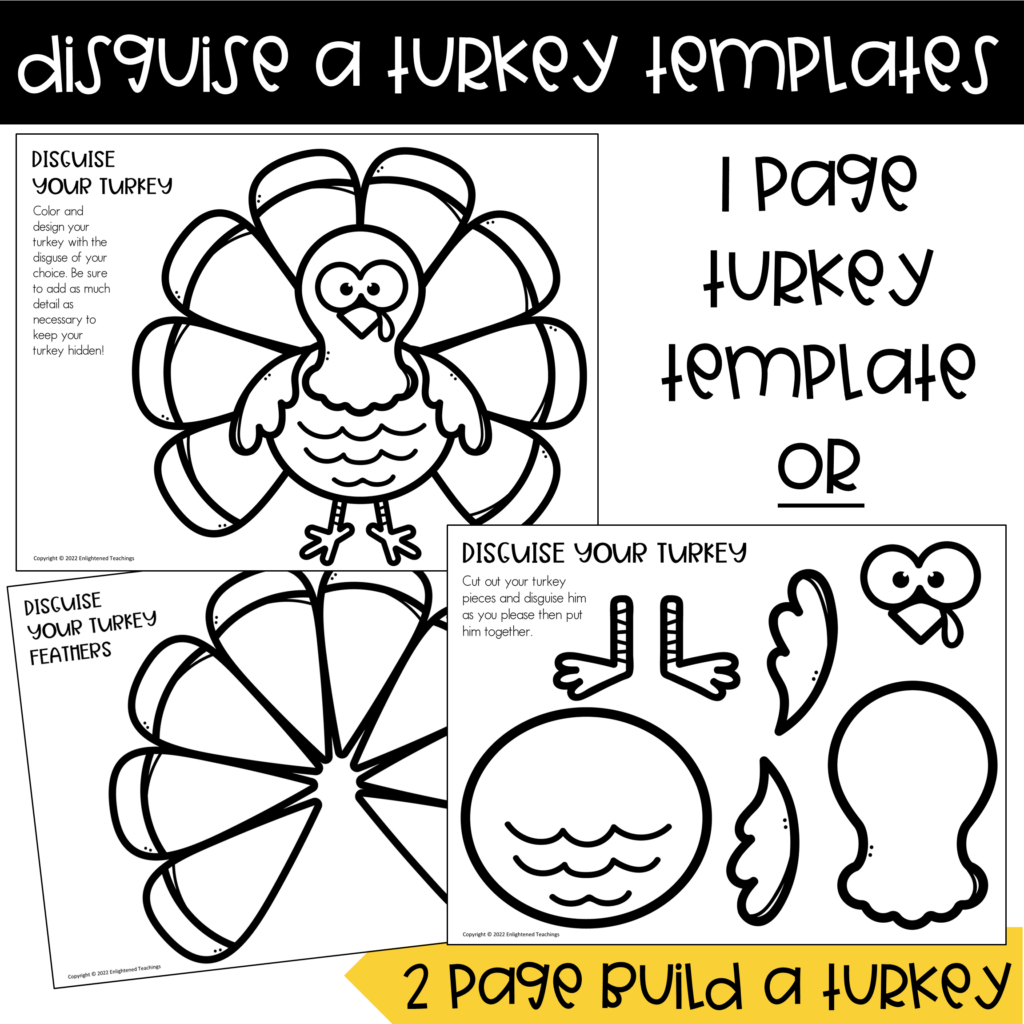 Free Printable Disguise A Turkey Printable