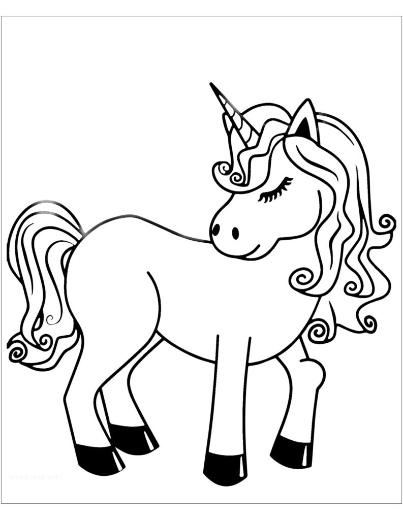 Unicorns To Print For Free Unicorns Kids Coloring Pages