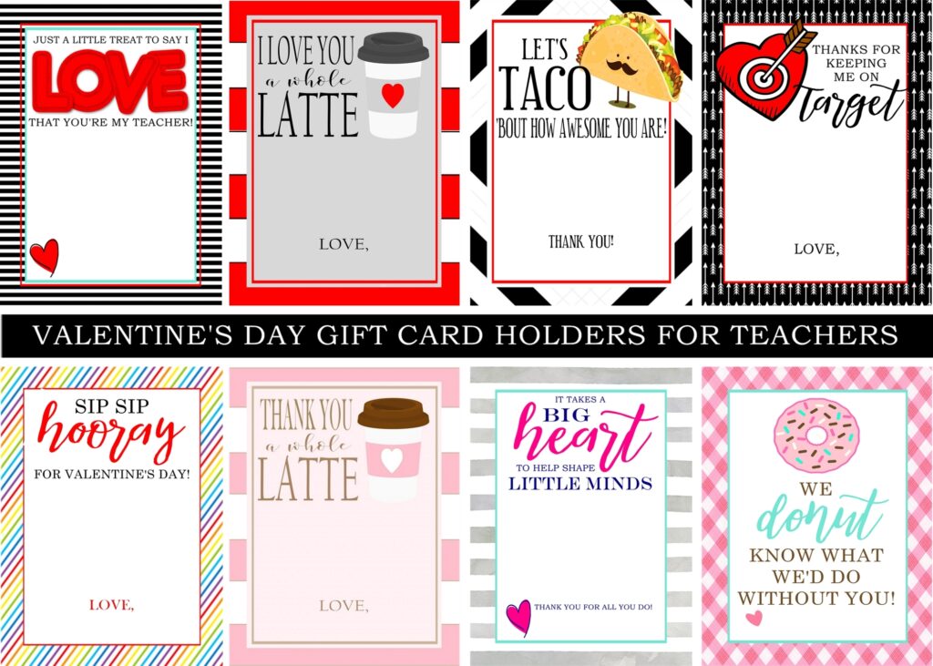 Valentine Gift Card Holders For Teachers Crisp Collective