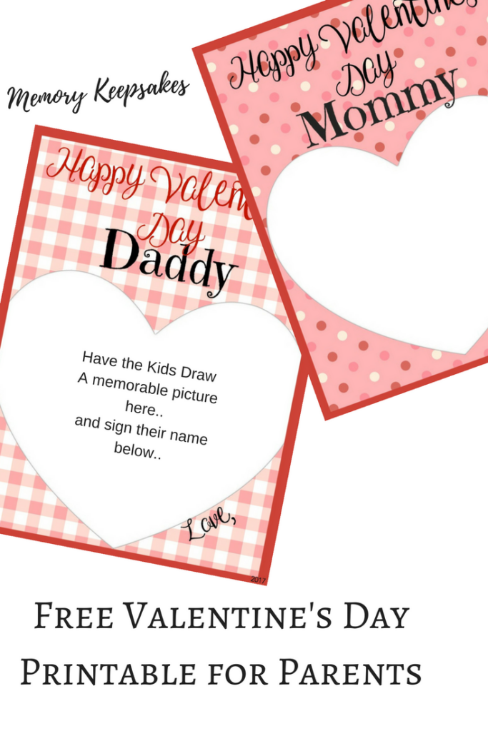 Valentine s Day Memory Keepsake Printalbe Cards Personalized Valentines Valentines Diy Valentines Gifts