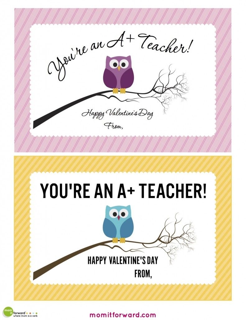 Valentine s Day Printables Love Notes For Kids And Teenagers Teacher Valentine Cards Teacher Valentine Valentine Day Cards