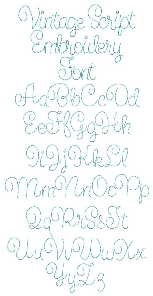 Traceable Printable Hand Embroidery Letters Patterns Free