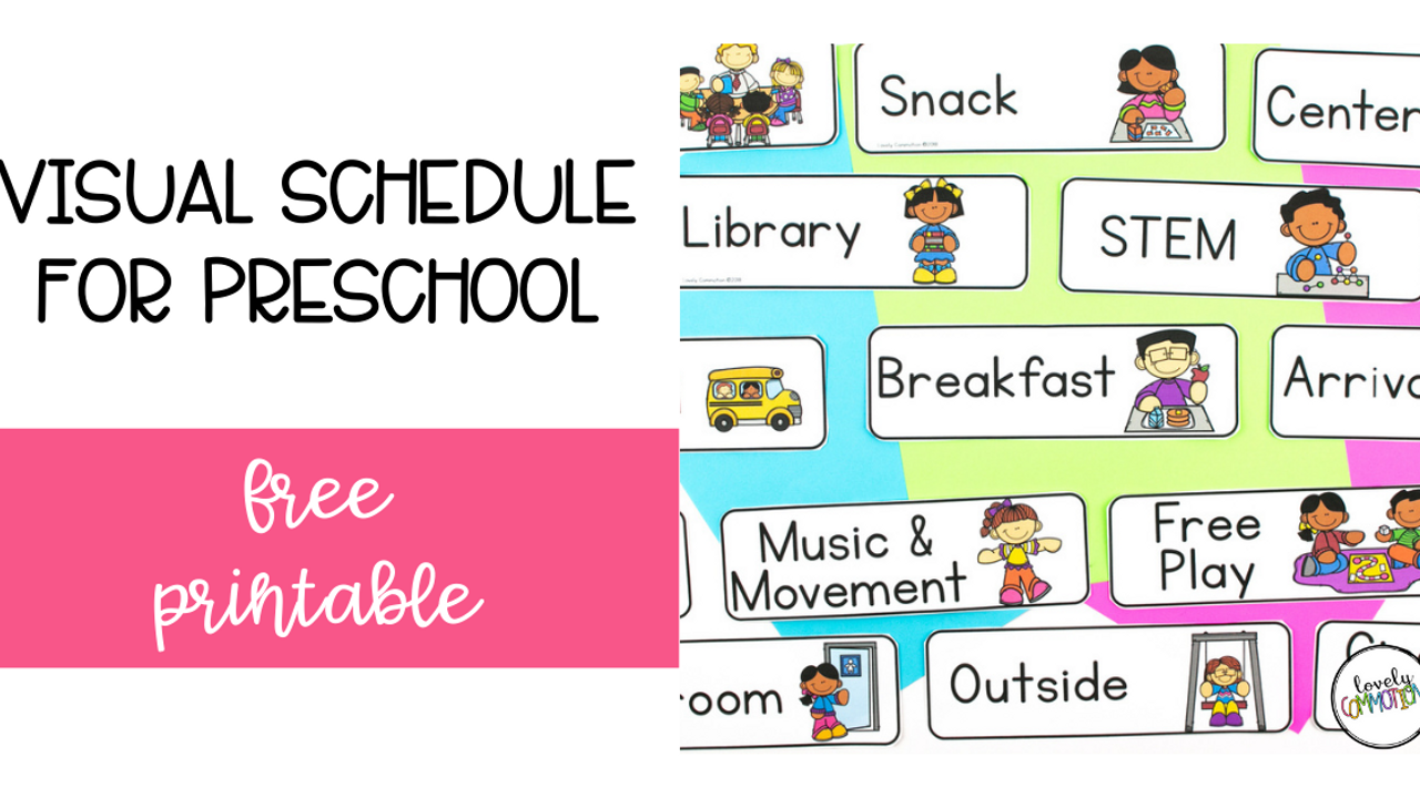 Visual Schedules For Preschool free Printable 