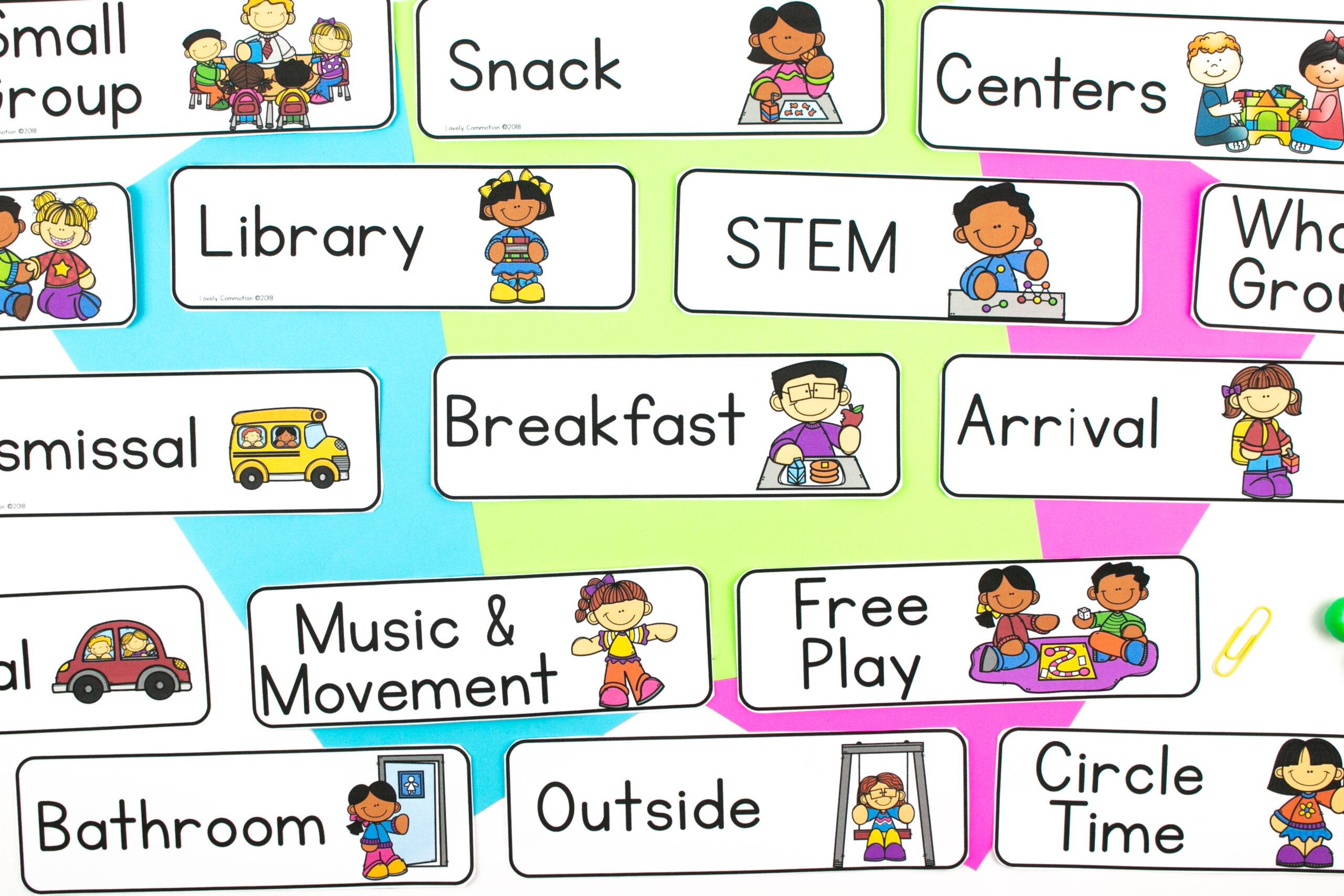 Printable Daily Schedule For Preschool Classroom With Pictures