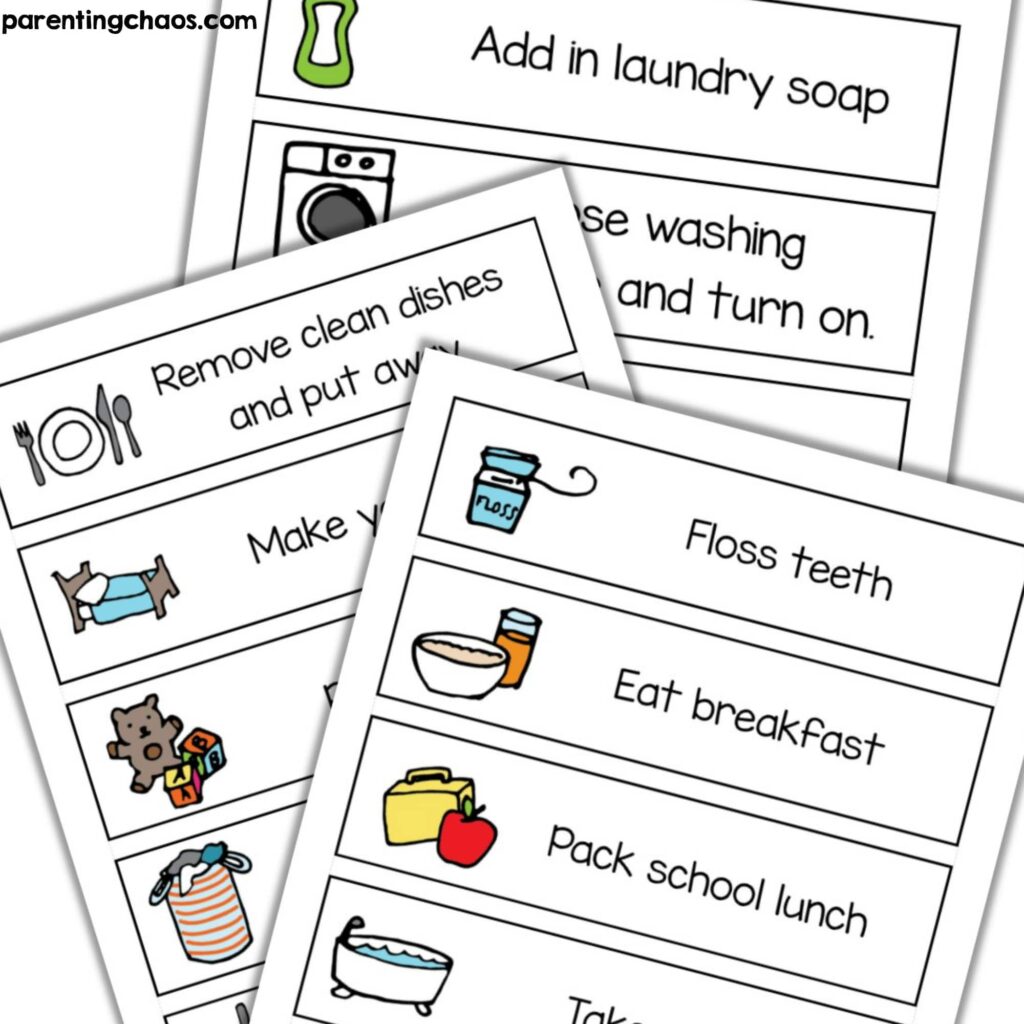Free Printable Chore Pictures