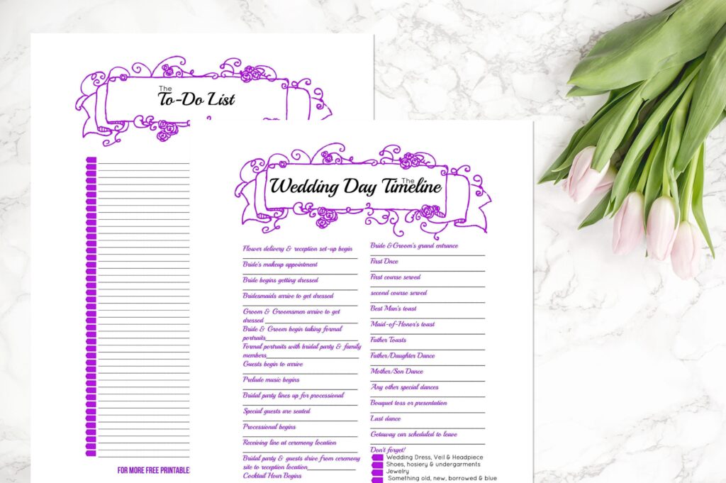 Wedding Binder 42 Page Purple Wedding Binder Happily Ever After Etc 