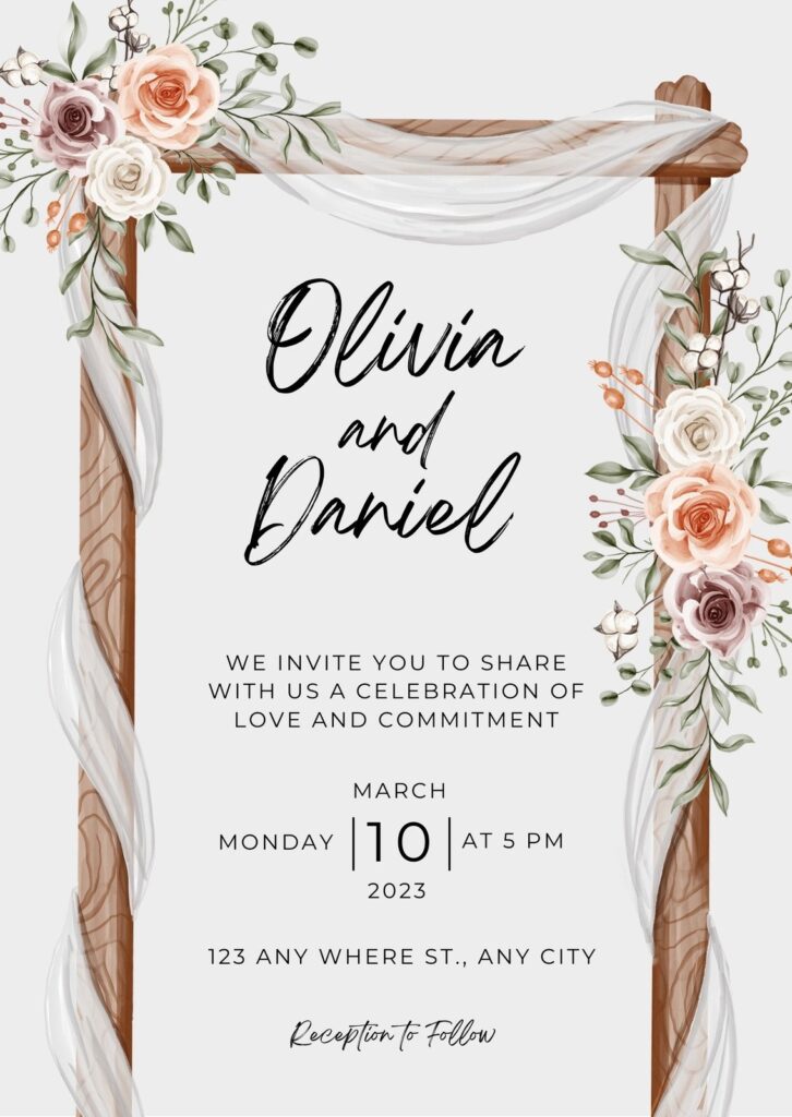 Wedding Invitation Templates To Customize For Free Canva