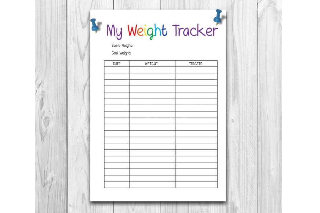 Weight Loss Tracker Printable Grafik Von StoreArtPrints Creative Fabrica