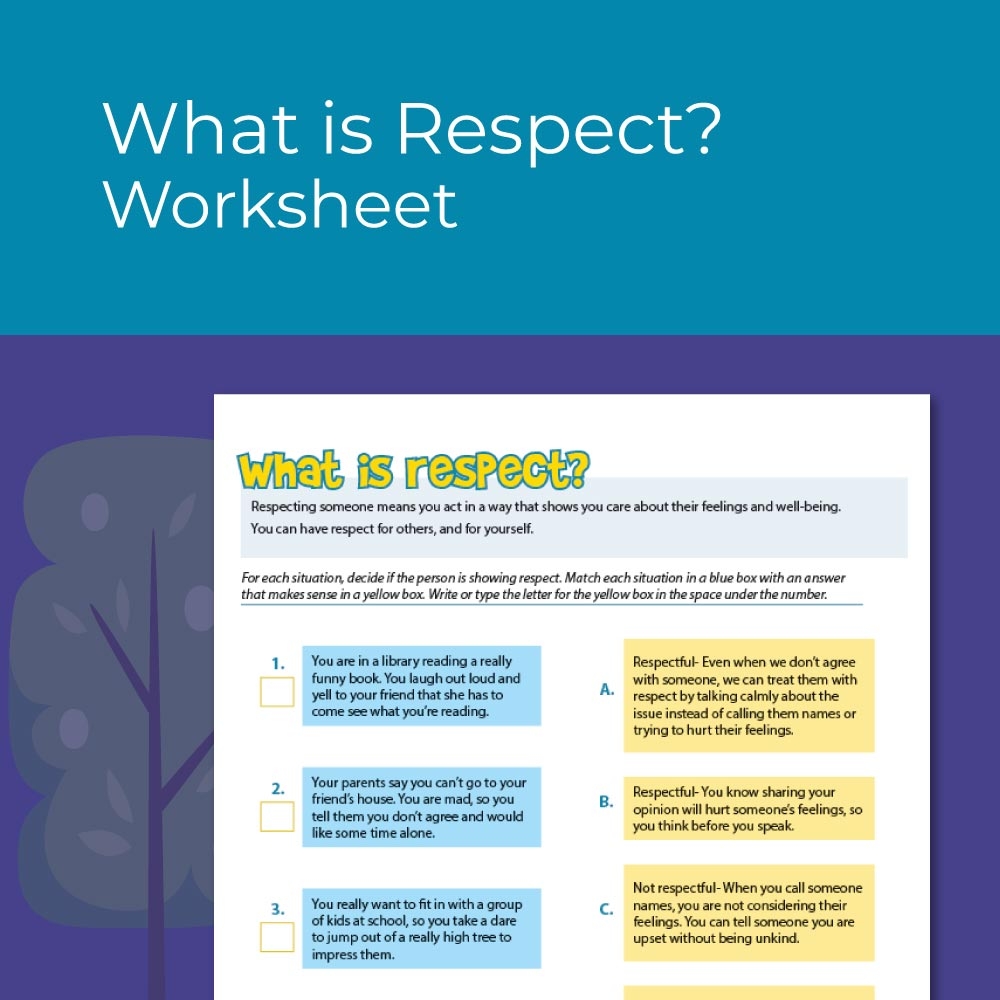 What Is Respect Worksheet