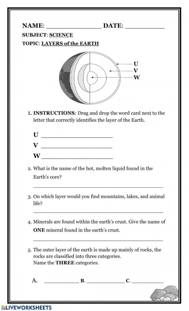 What Is The Earth Worksheets 99Worksheets