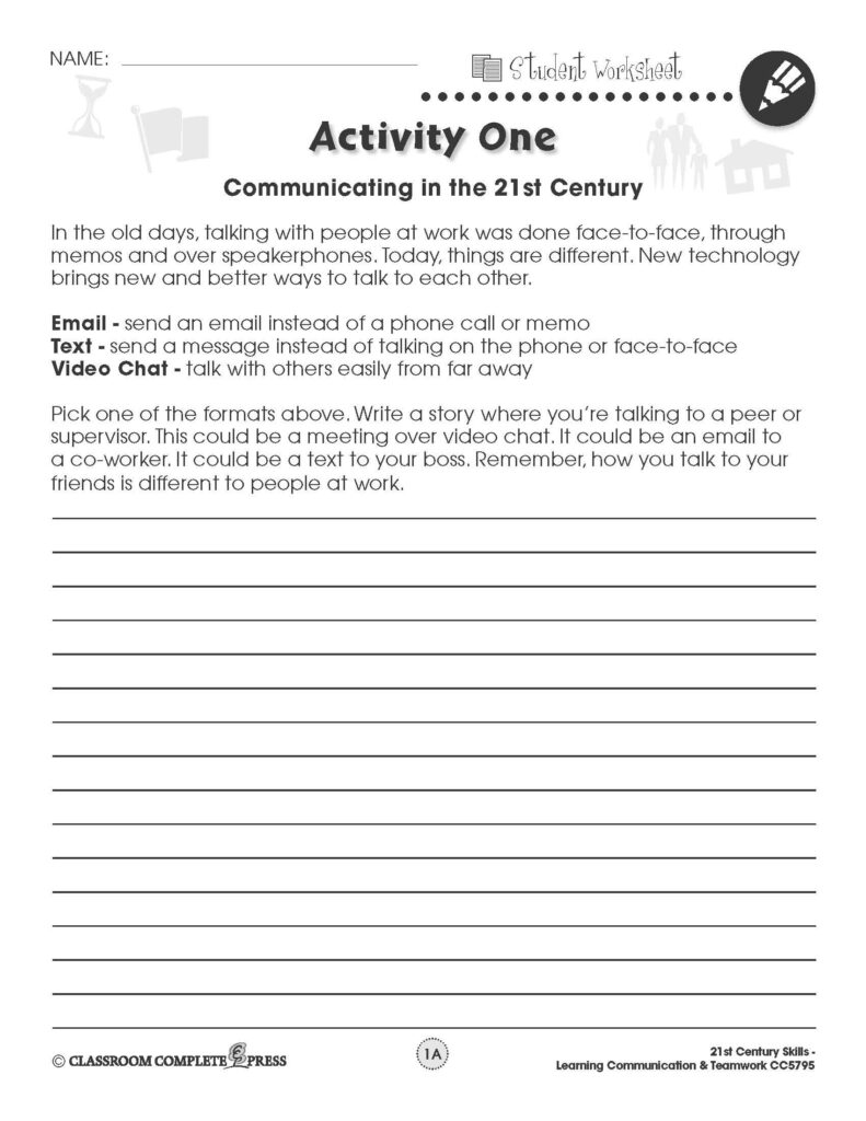Write A Story About Communicating Through Email Text Or Video Chat In This FREE A Social Skills For Kids Effective Communication Skills How To Memorize Things