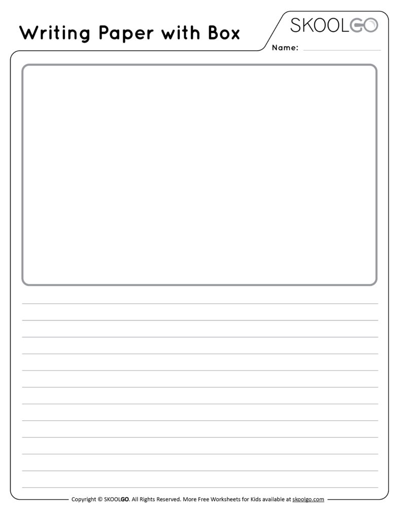 Free Printable Lined Paper With Picture Box