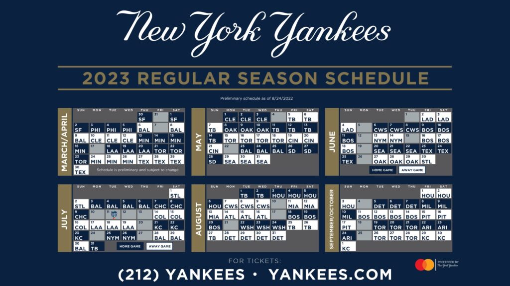 New York Yankees Printable Schedule Free Printable Templates