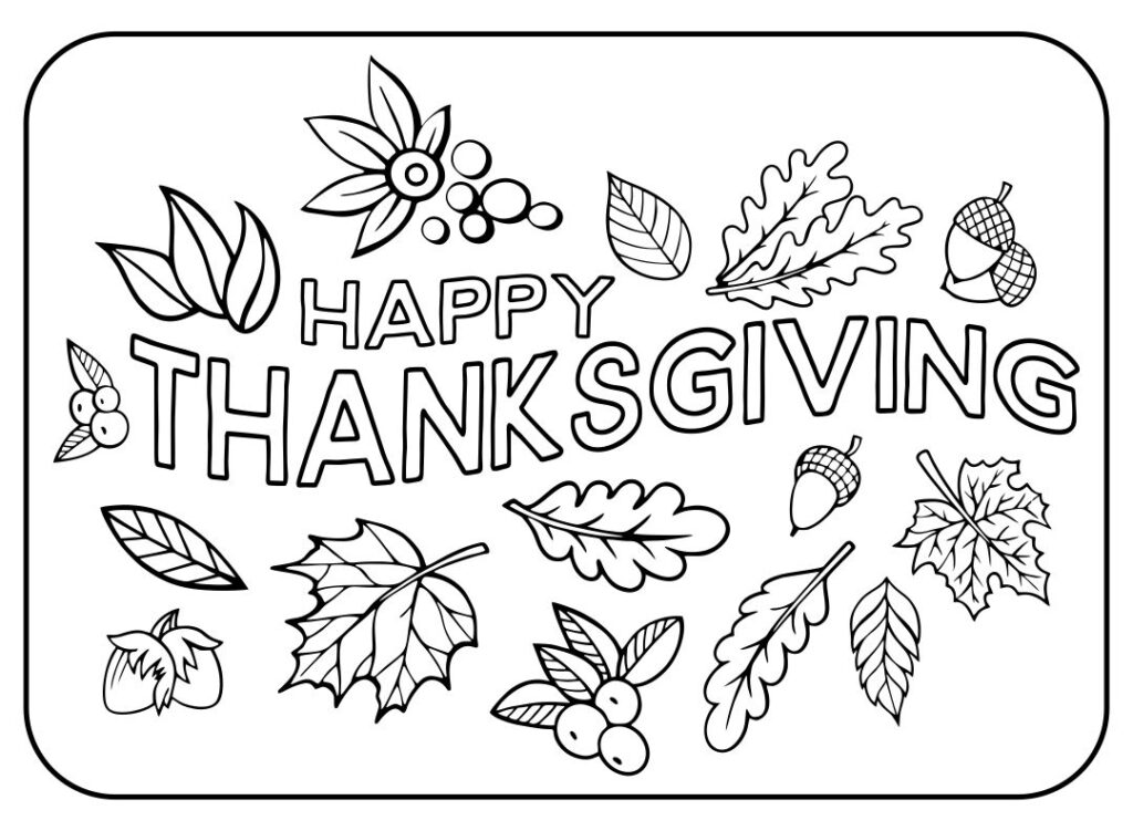 10 Best Happy Thanksgiving Turkey Coloring Page Printables Printablee