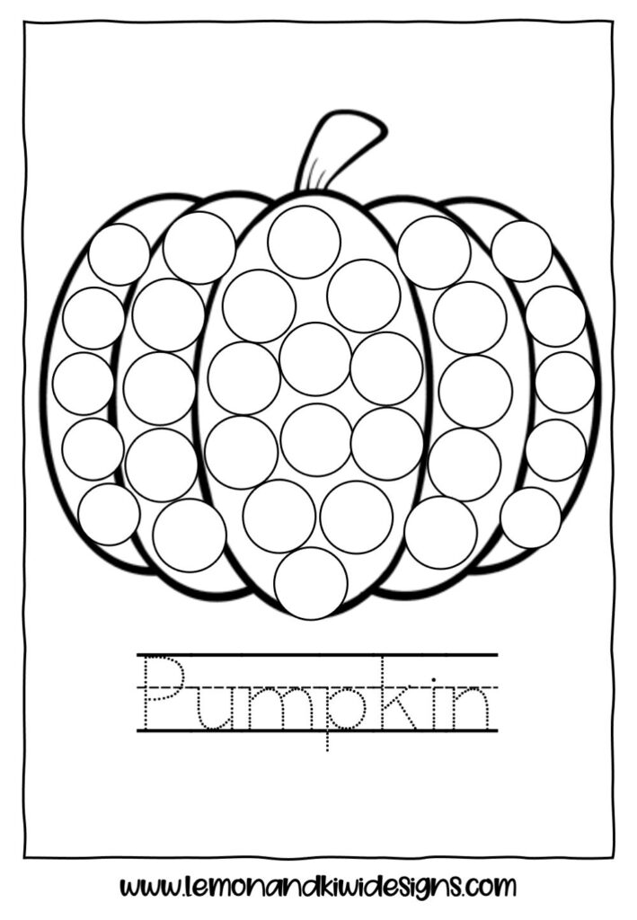 10 Halloween Do A Dot Printables Free Activity Book For Kids Lemon Kiwi Designs