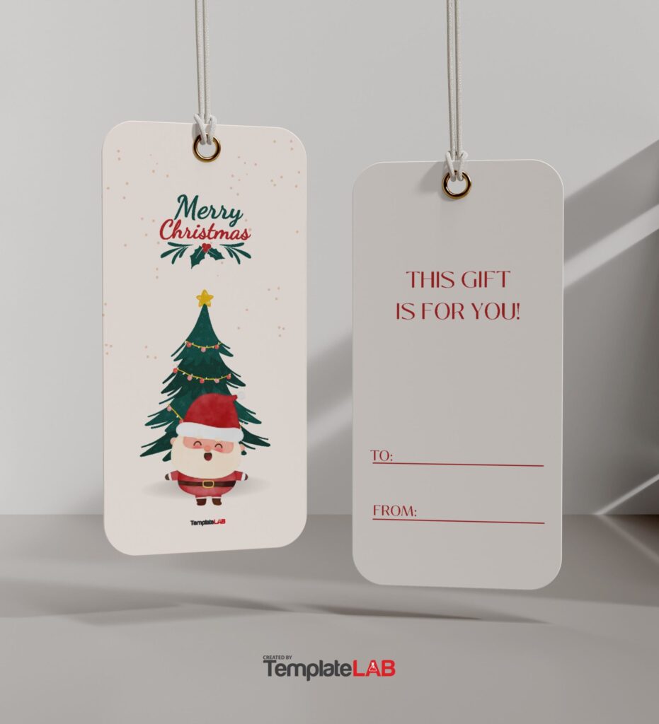 Large Gift Tag Template Free