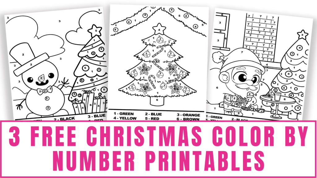 Color By Number Christmas Printable