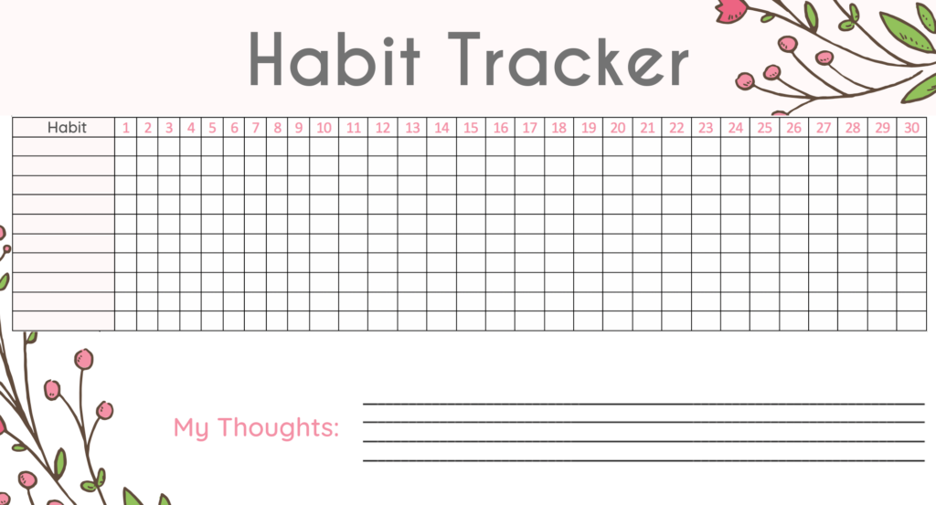 50 Bullet Journal Habit Tracker Ideas Printables NunziaDreams