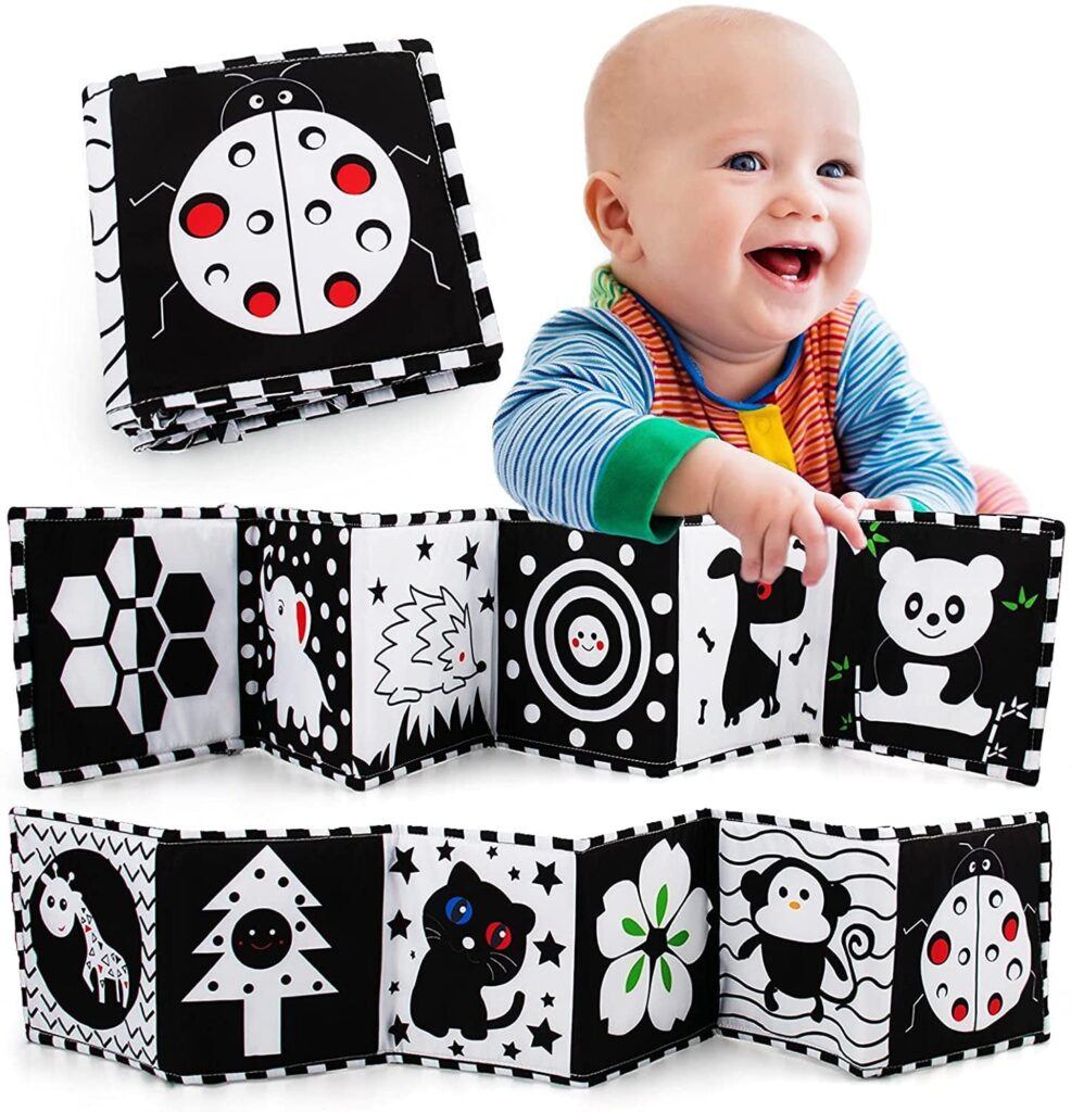 Black And White High Contrast Baby Sensory Toys Baby Soft Book For Early Education 0 3 Years Old Newborn Toys Ladybug Walmart