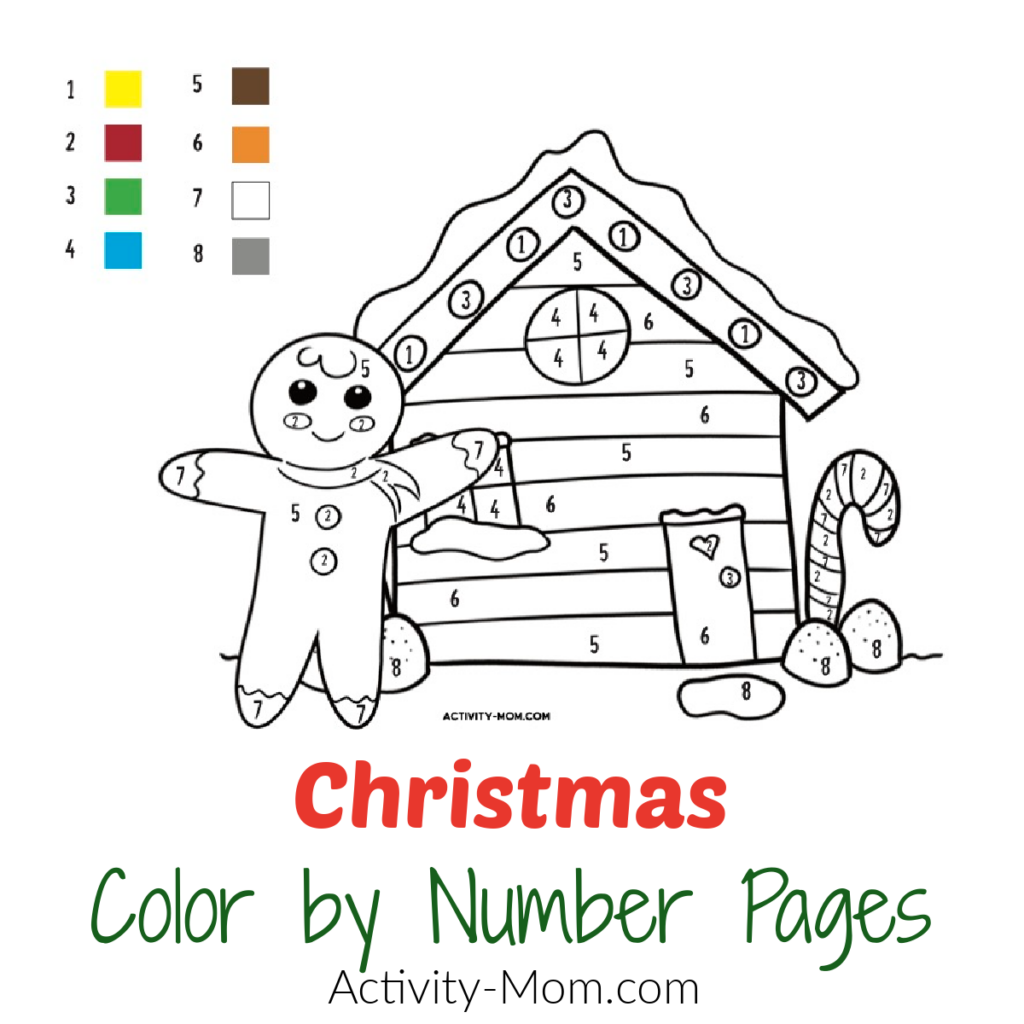 Free Color By Number Christmas