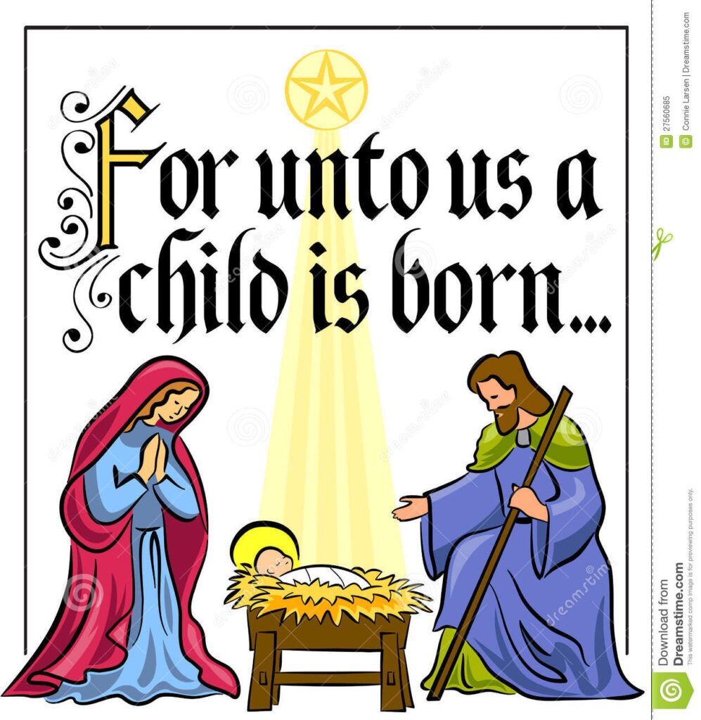 Nativity Set With Bible Verses