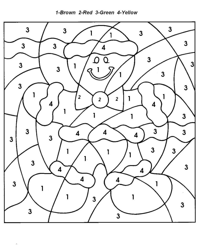 Color By Number Free Christmas Coloring Pages Christmas Coloring Pages Christmas Worksheets