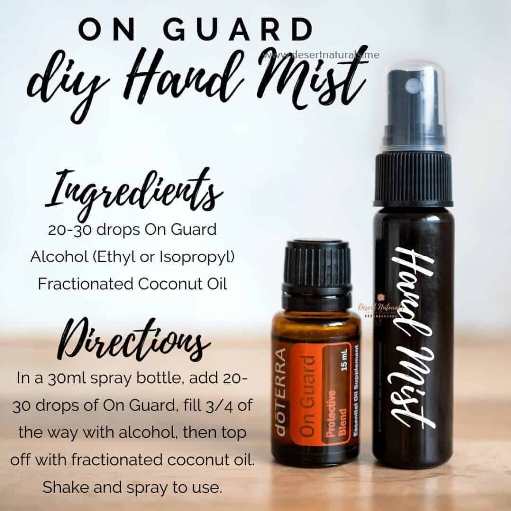 DIY On Guard Hand Sanitizer Spray Recipe Desert Naturals DoTERRA Essential Oils And Holistic Living