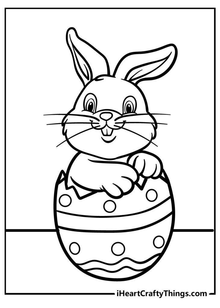 Easter Bunny Coloring Pages Updated 2023 