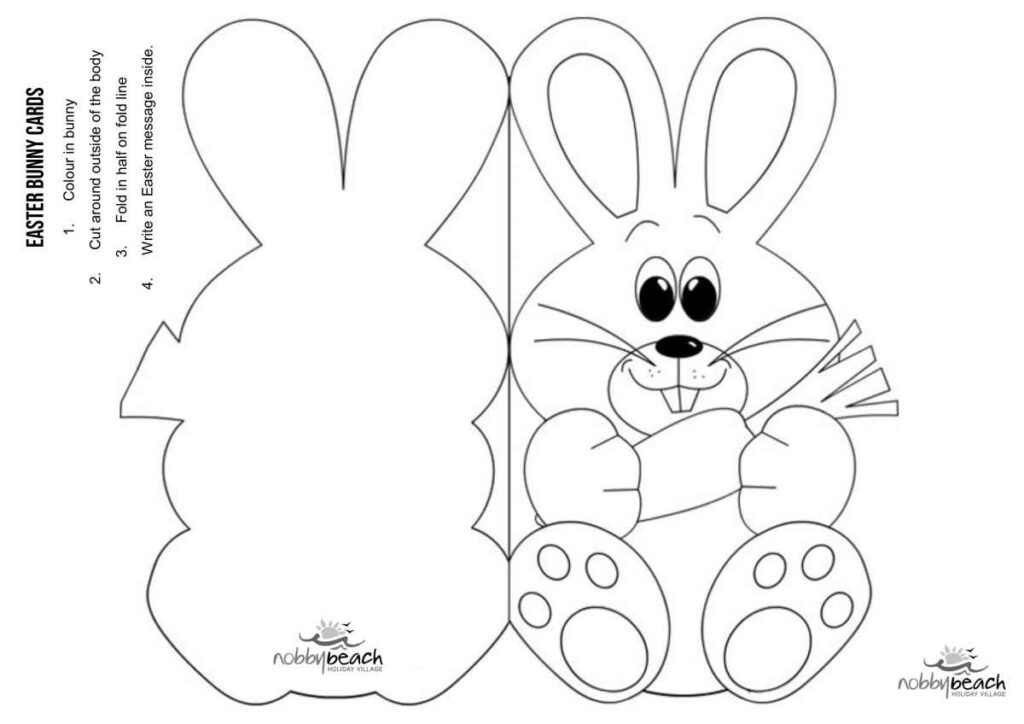 Full Page Easter Bunny Template
