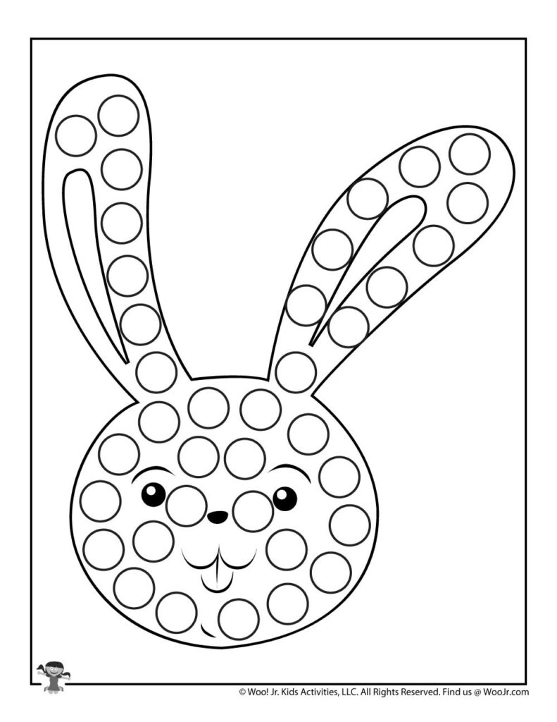 Easter Do A Dot Printables Free Preschool Worksheet Woo Jr Kids Activities Children s Publishing