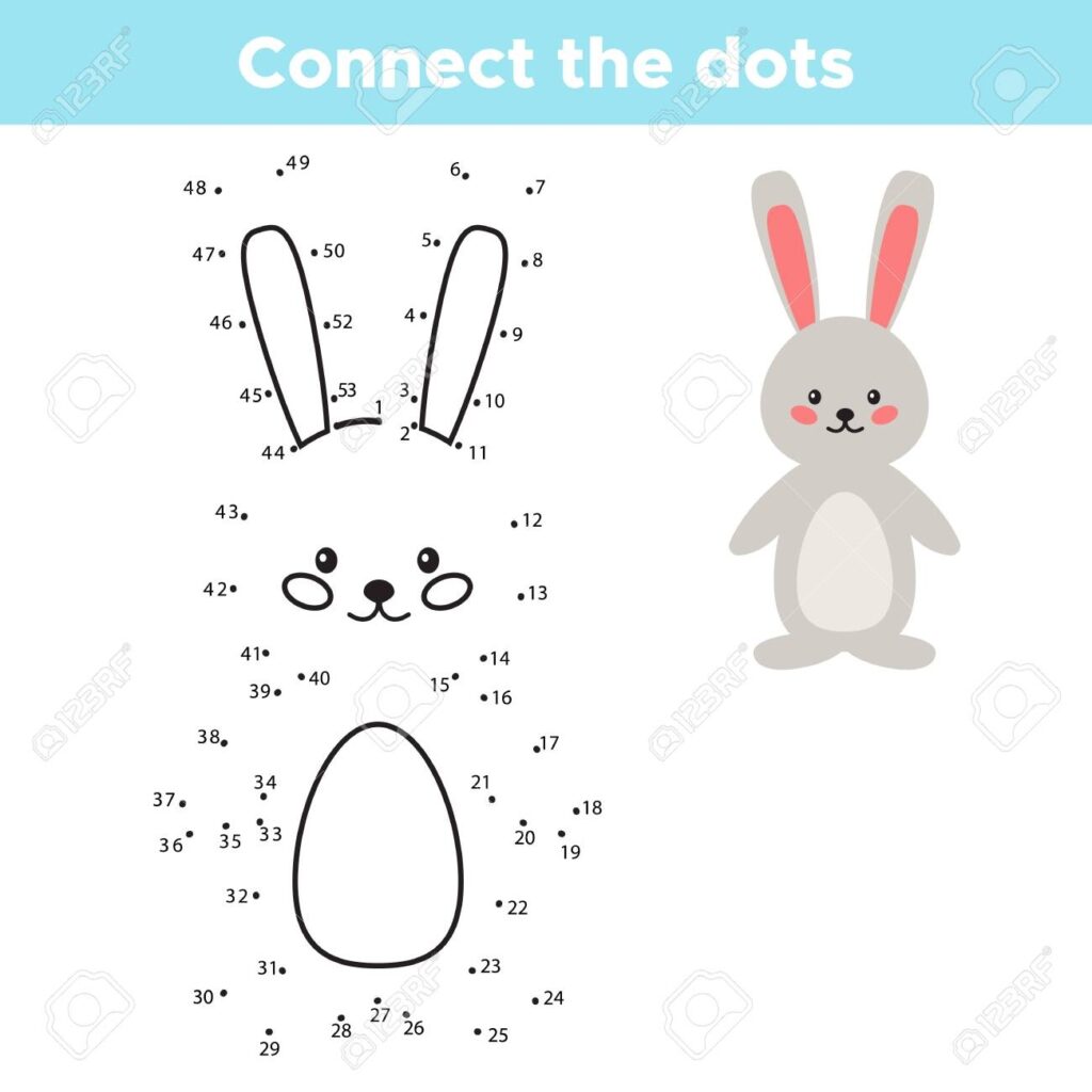 Easter Bunny Connect The Dots