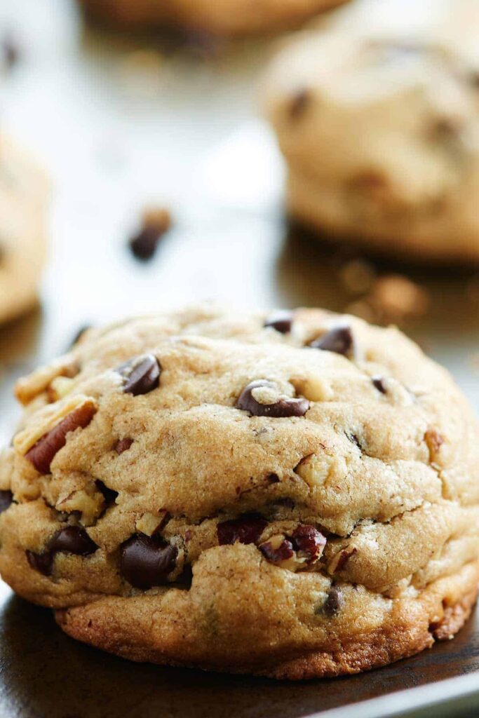 Fluffy Chocolate Chip Cookies Recipe W Toasted Pecans