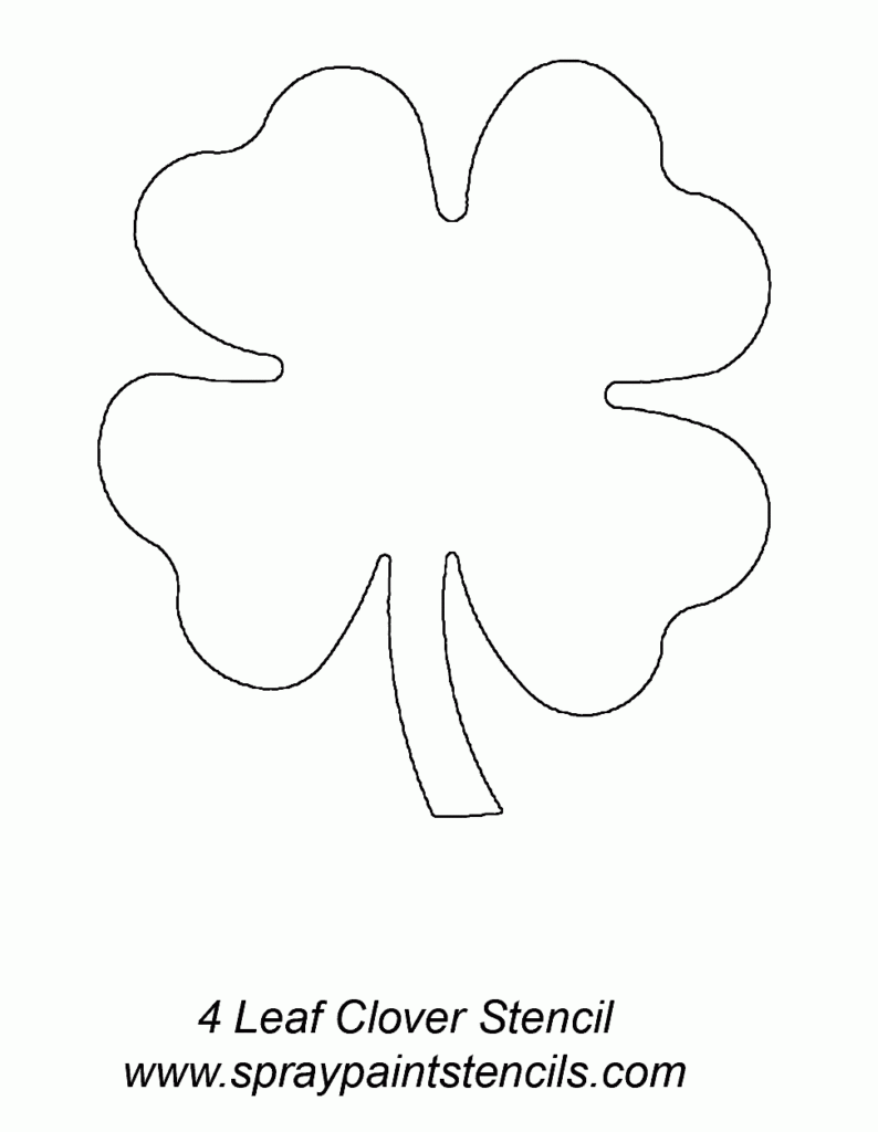 Four leaf clover stencil gif 972 1254 