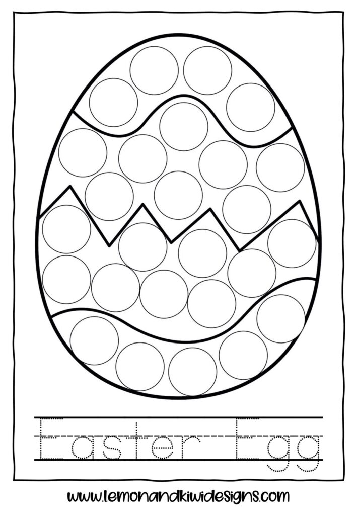 Free Easter Do A Dot Printables Lemon Kiwi Designs
