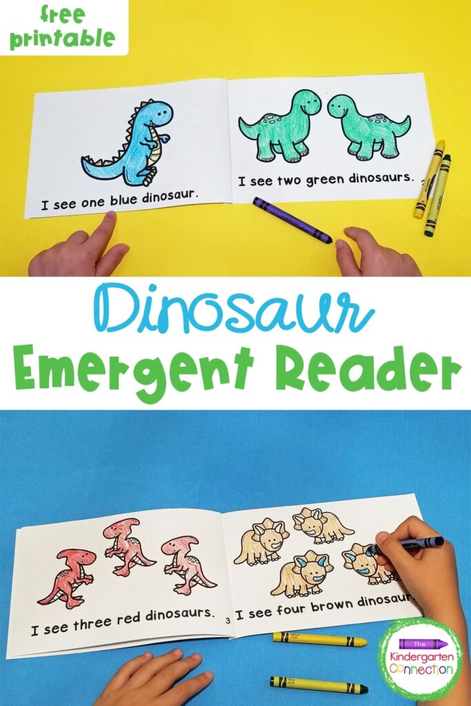 FREE Printable Dinosaur Emergent Reader