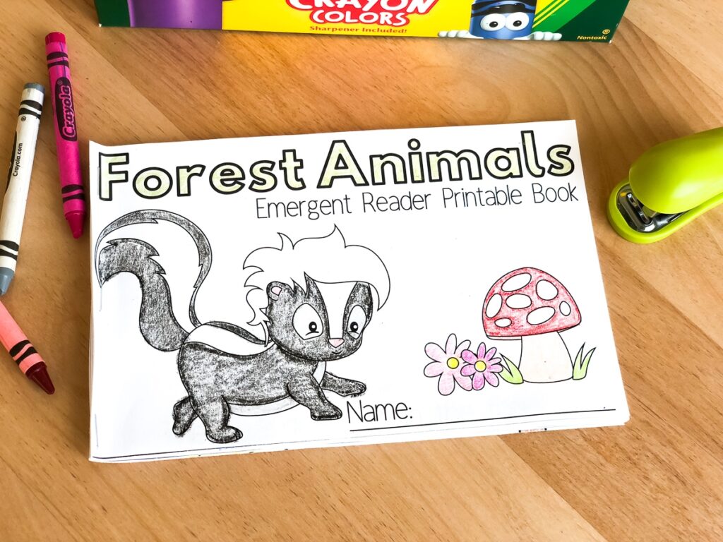 Free Printable Forest Animal Emergent Readers Book