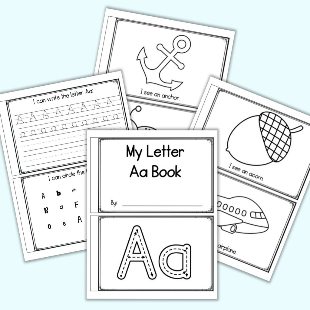 Free Printable Letter A Book Emergent Reader for Preschool Pre k And K The Artisan Life