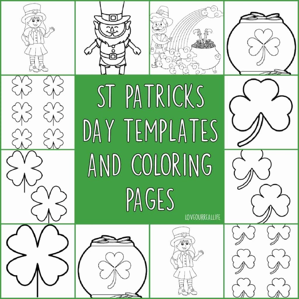 FREE Printable Shamrock Templates For Coloring Or St Patricks Day Crafts Love Our Real Life