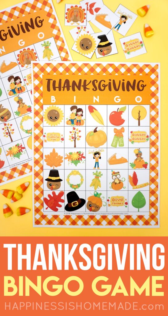 Printable Thanksgiving Bingo For Adults