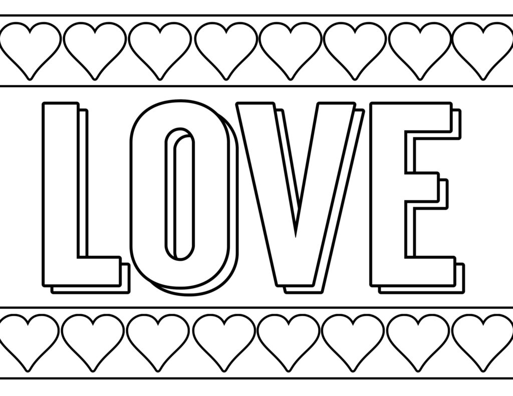 Free Printable Valentine Coloring Pages Paper Trail Design