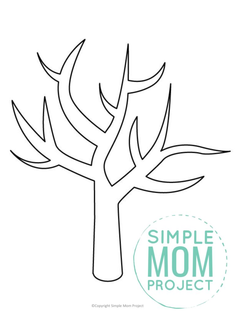 Free Printable Winter Tree Template Simple Mom Project