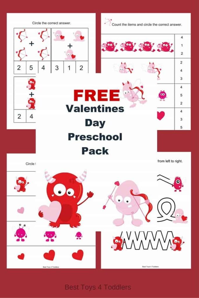 Free Valentine Day Printable Pack For Preschoolers Best Toys 4 Toddlers