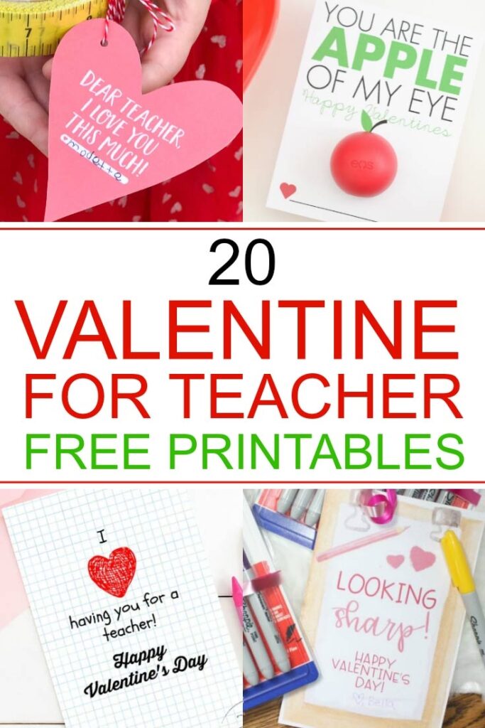 Printable Teacher Valentine Cards Free Free Printable Templates