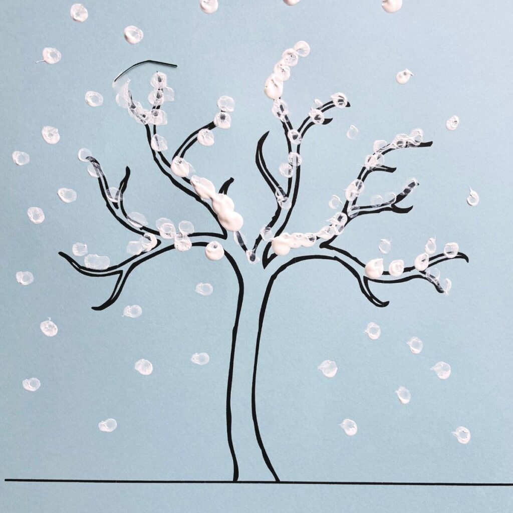 Free Winter Tree Printable with Craft Ideas 