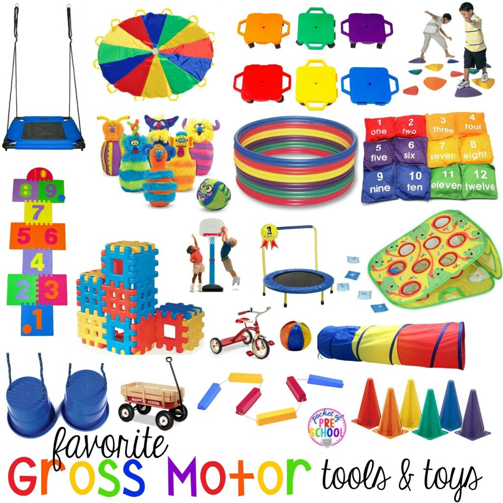 Gross Motor Toys And Tools For Indoor And Outdoor Recess For Little Learners