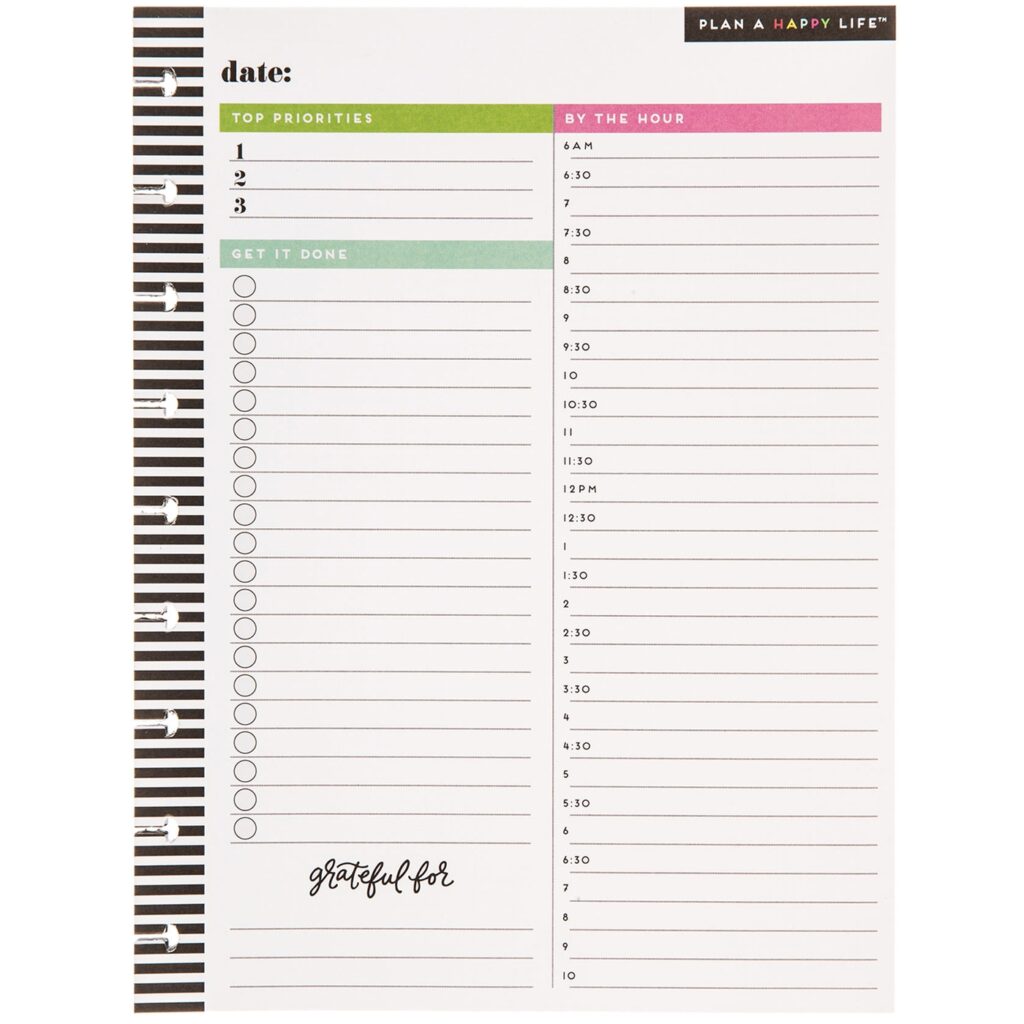Happy Planner Daily Fill Paper Hobby Lobby 1422641