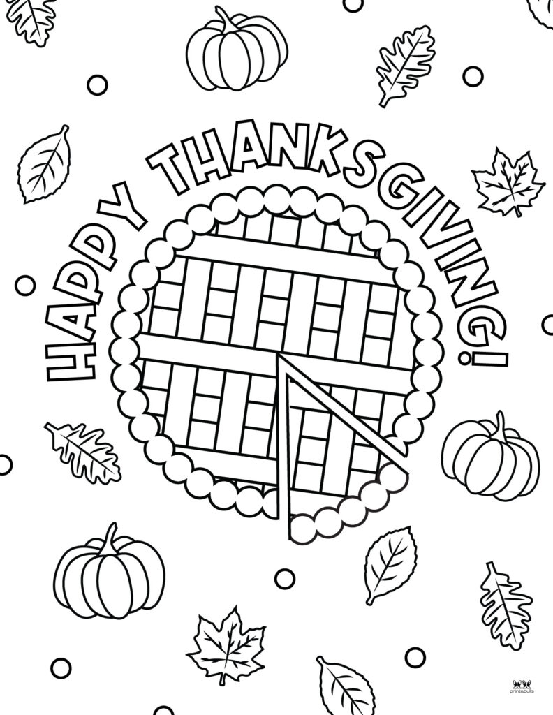 Happy Thanksgiving Picture To Color
