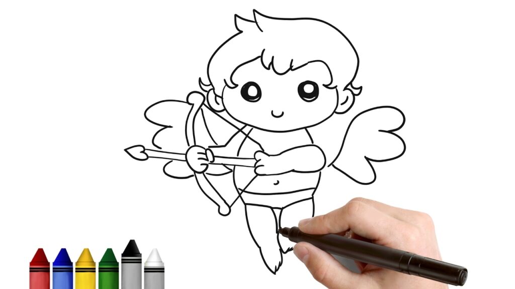 How To Draw Simple Cupid For Valentine s Day Drawing For Kids Tutorial Art Lessons KidsAtWork YouTube